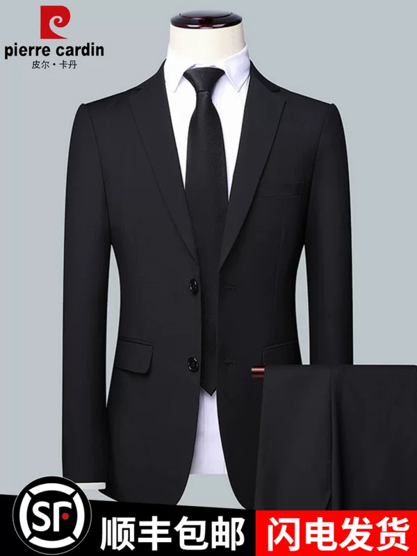 Пьер Карден, комплект, классический пиджак костюма, платье, slim fit