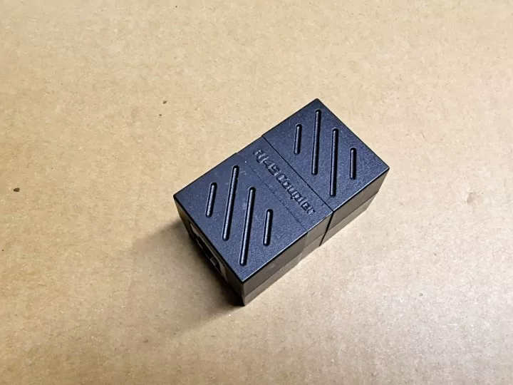 Сетевой коннектор RJ45 coupler, двойная головка, 8-ядерный кабель Ugreen