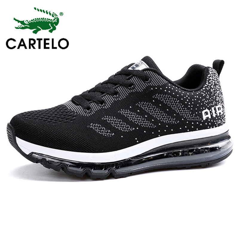 Student couple sports shoes 2021 spring and autumn new full palm air cushion running shoes mesh breathable casual shoes running shoes
