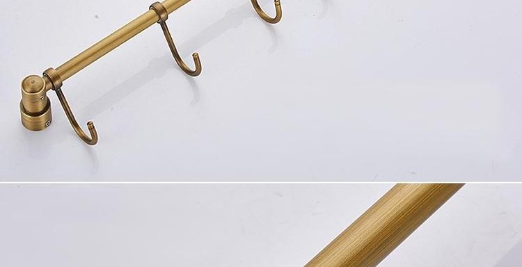 Móc bếp cổ bằng đồng móc bếp móc kiểu châu Âu móc móc phòng tắm dài - Phòng bếp khay gia vị