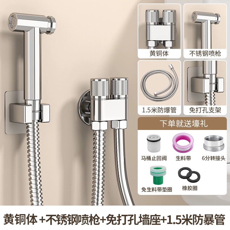 voi xit Súng màu xám vệ sinh đồng hành xịt bidet vòi phun bằng đồng thau vòi phòng tắm nhà vệ sinh hộ gia đình tăng áp cao vòi xịt vệ sinh bị rỉ nước vòi xịt vệ sinh caesar Vòi xịt vệ sinh