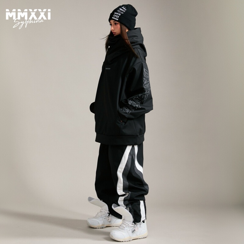 Mmxxi Snowboarding Waterproof Soft Shell Oversize Loose Fleece-Lined Indoor Skiing Sweatshirt Women's Ski Jacket Men's Mmxxi Snowboarding Waterproof Soft Shell Oversize Loose Fleece-Lined Indoor Skiing Sweatshirt Women's Ski Jacket Men's