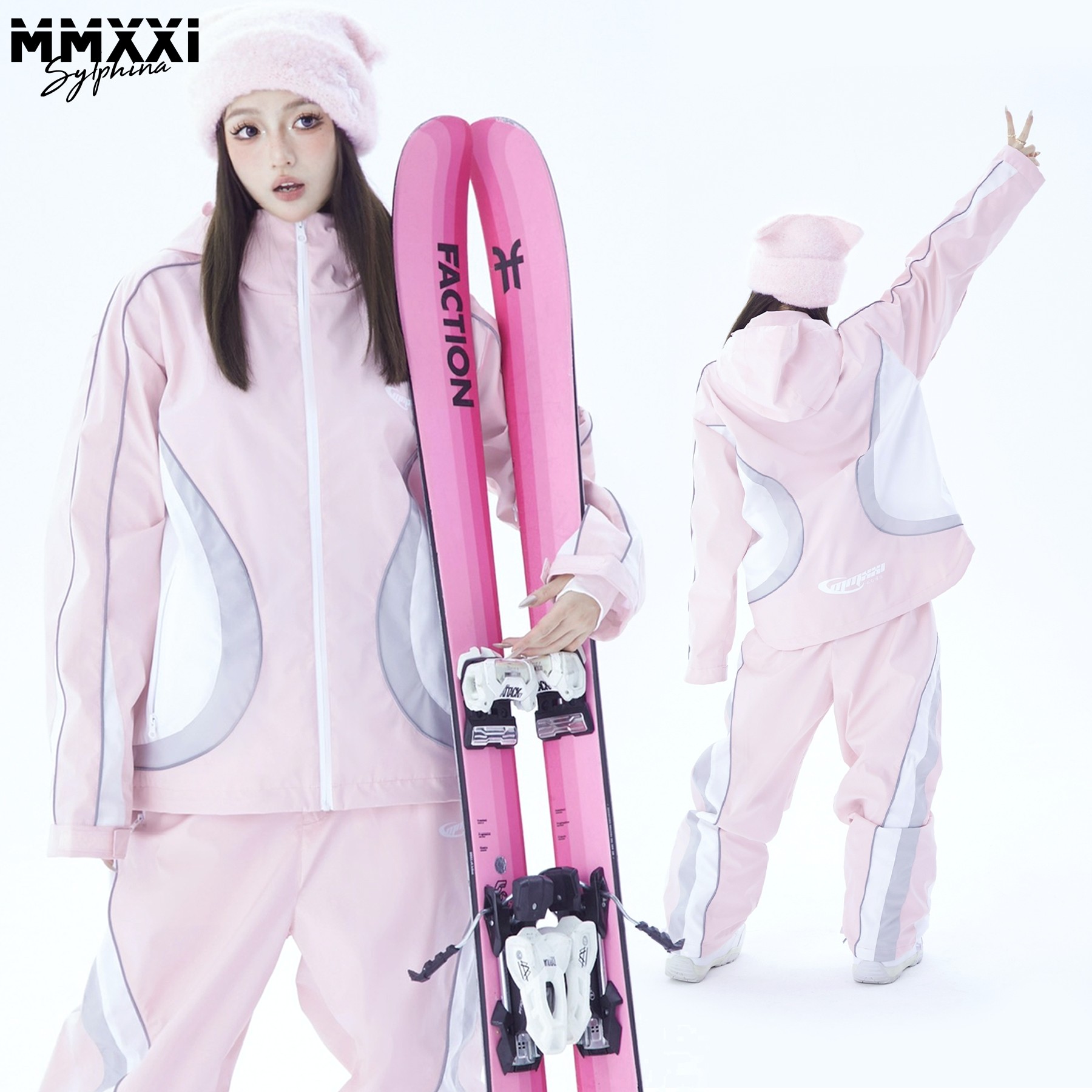 Mmxxi [high sweet party] pink professional ski and snowboard suit will ...