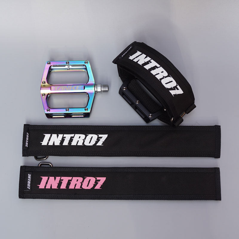 intro7 Drawstring pedal dead fly racing action Foot pedal bicycle drawstring foot cover Dog mouth foot cover thickened