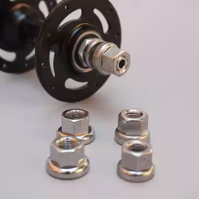 Dead flying flower drum nut screw rear axle nut brand flange front wheel rear wheel M10 non-slip front axle bicycle