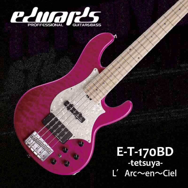 Edwards E-T-170BD Edward tetsuya Signature Rainbow Band Electric Bass Pre-sale