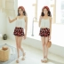Áo tắm nữ sinh viên bảo thủ Hàn Quốc nhỏ tươi nhỏ xinh 2018 mới eo cao che bụng váy xẻ bụng - Bộ đồ bơi hai mảnh hình ảnh áo tắm 2 mảnh Bộ đồ bơi hai mảnh