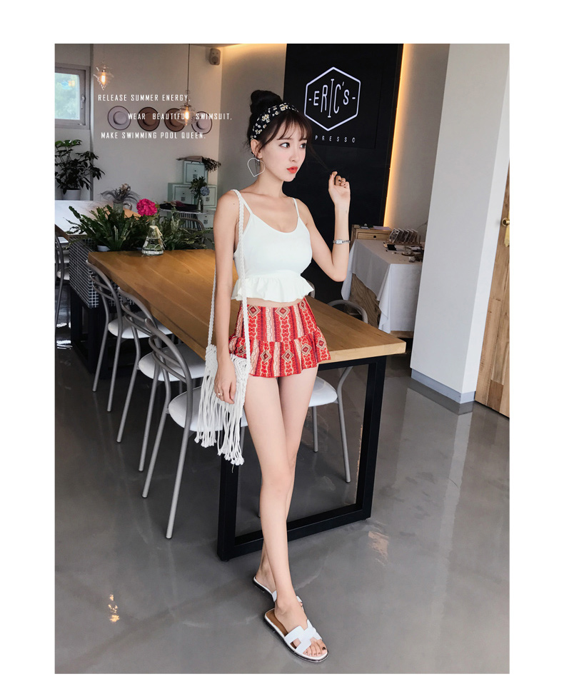 Cặp đôi mẫu đồ bơi công viên nước nước áo tắm nhanh khô bên bờ biển 2018 mới nhỏ áo tắm đi biển nhỏ tươi mát 	đồ đôi đi biển chụp hình cưới	