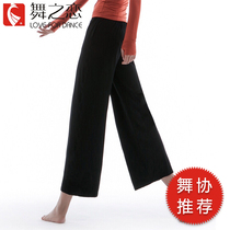 Dance pants practice pants women adult loose wide leg pants high waist yoga pants black modern dance clothes under