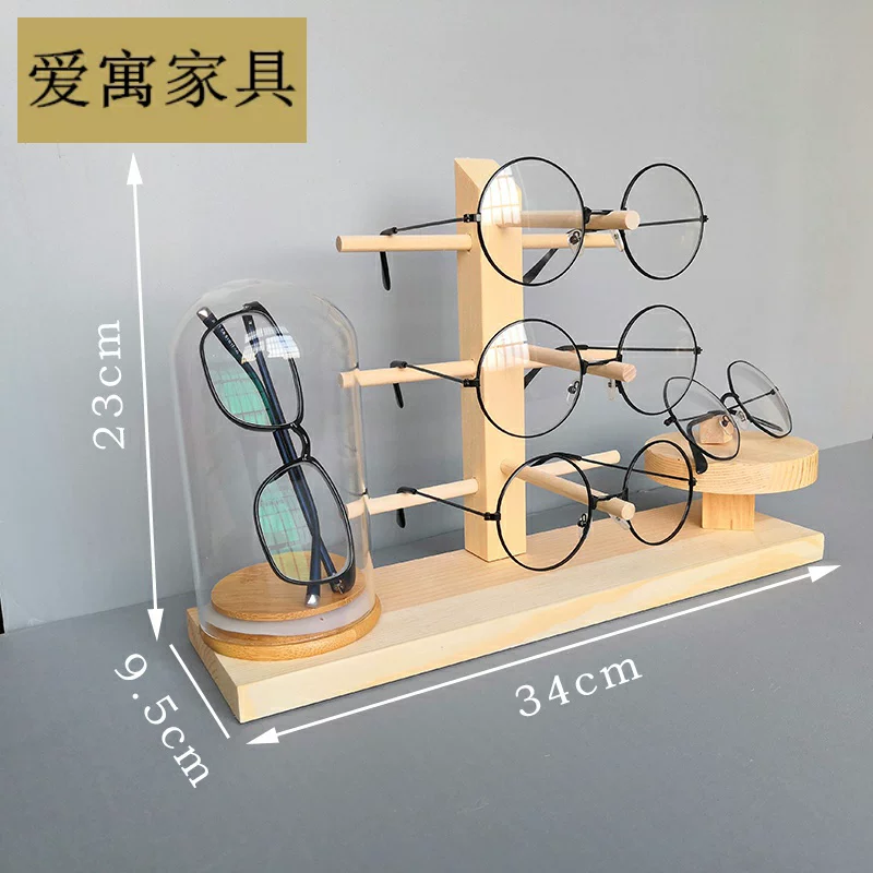 High-end glasses, stand, creative glass sunglasses