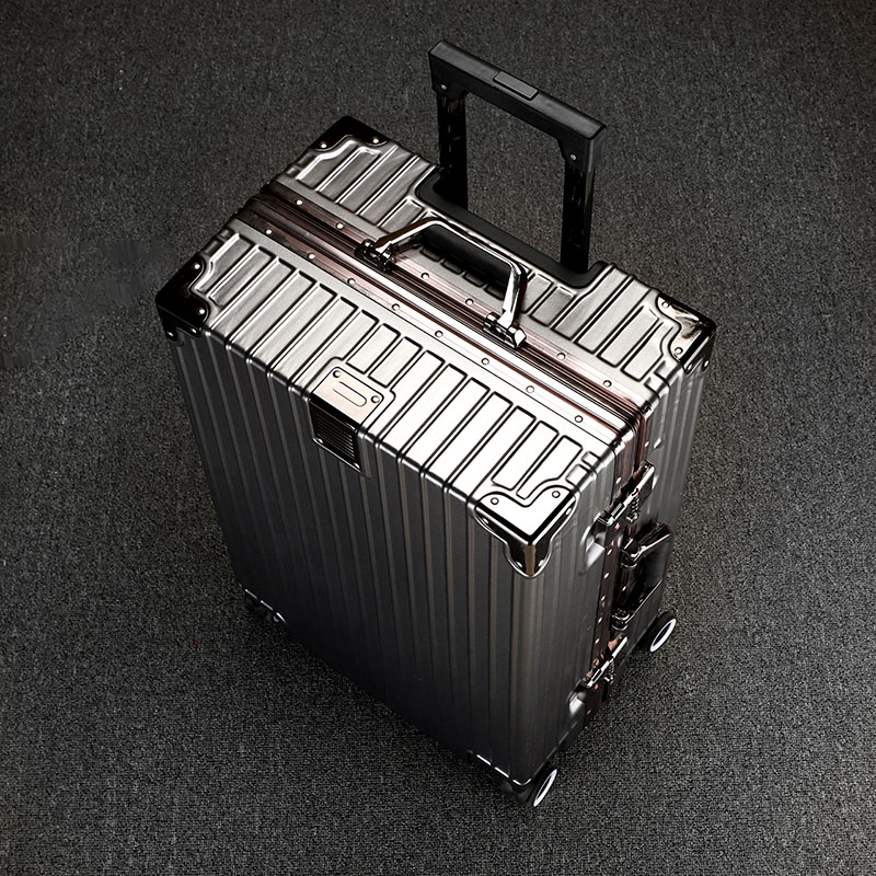 Trolley suitcase universal wheel box 24 female large-capacity college students mute shockproof high school zipper aluminum frame 26