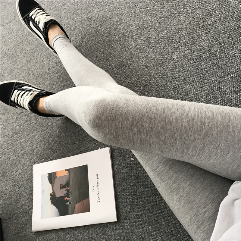 FAVA mùa xuân và mùa hè mới phương thức cotton mỏng phần chín điểm bên ngoài mặc mẫu quần legging thon gọn quần legging nữ - Khởi động cắt quần thun nữ