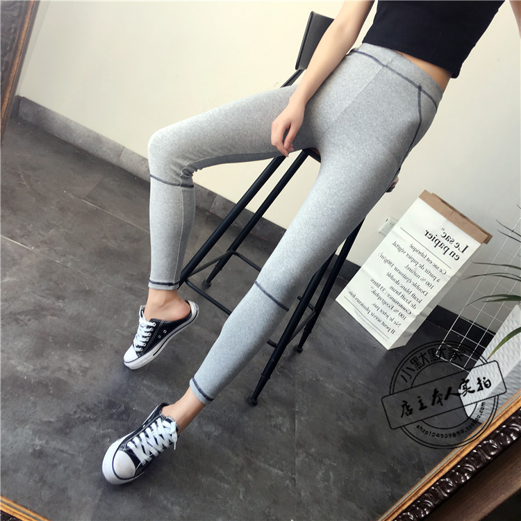 2018 mùa xuân và mùa hè yoga quần mỏng stretch dày bông chạy xà cạp phụ nữ mặc quần chân quần quần áo thời trang nữ