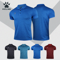 KELME kalmei polo shirt men summer short sleeve sports T-shirt team custom personalized printed casual lapel top