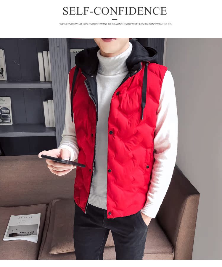 Áo vest nam cotton mùa thu đông dày áo vest nam giản dị xu hướng áo khoác vest đẹp trai áo sơ mi nam đẹp