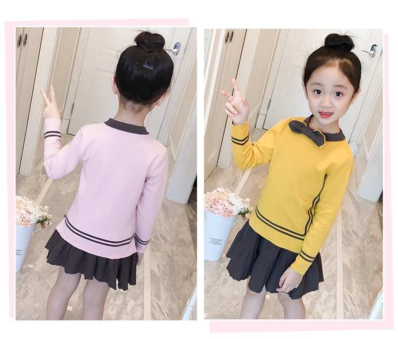 Cô gái mùa thu đông 2018 phù hợp với phiên bản mới của Hàn Quốc thời trang mùa đông quần áo trẻ em và nhung dày cho trẻ em hai bộ thủy triều quần áo bé trai