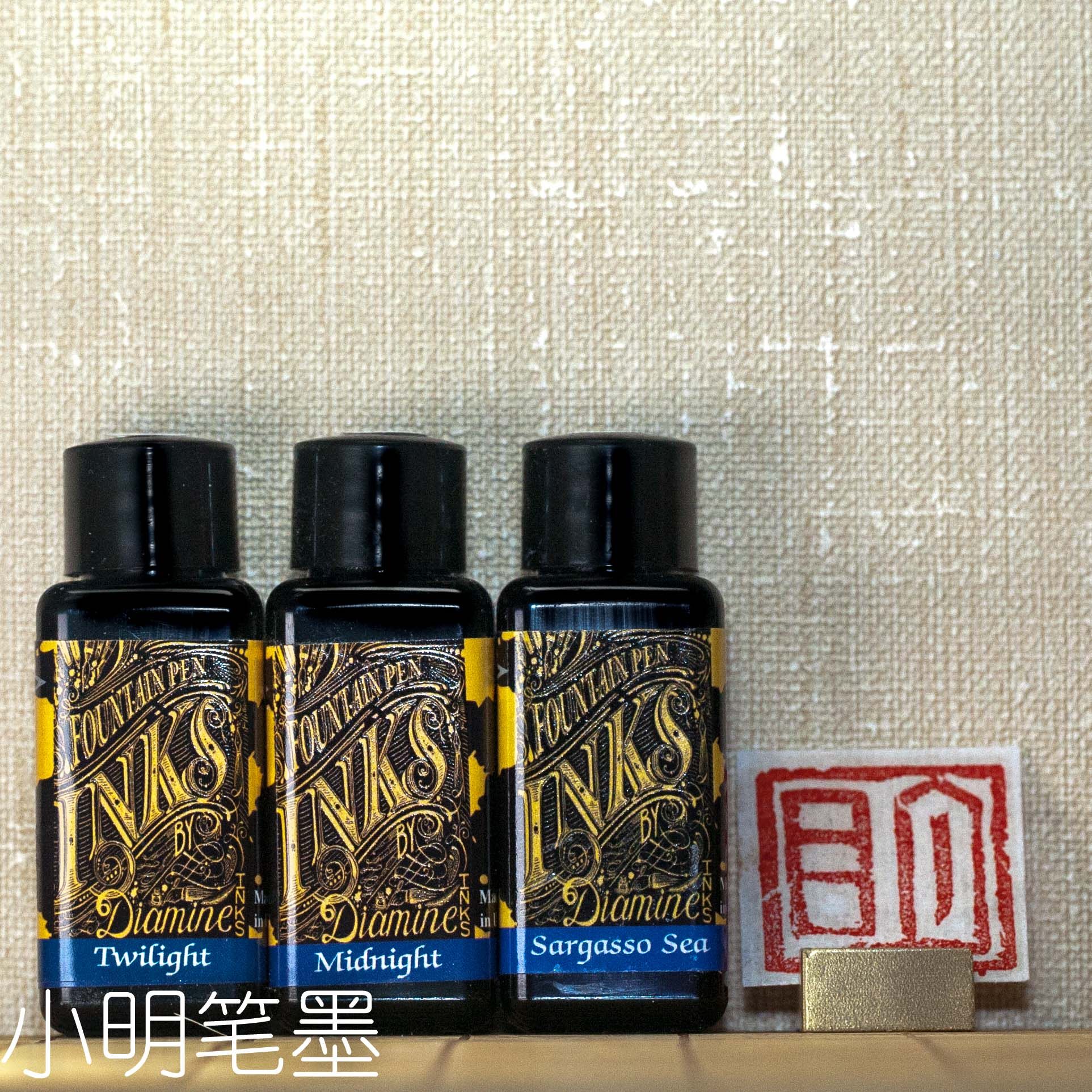 Diamine Dai Ami pen ink 30ml Blue Cyan system dumb Mip color 18-30 original