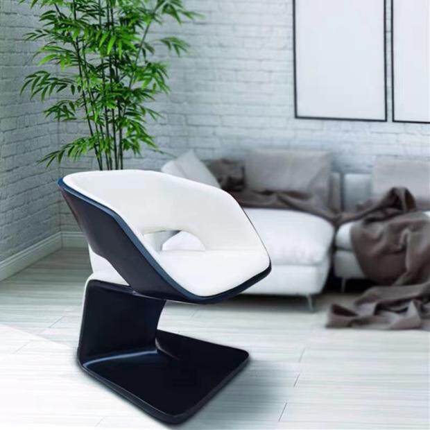 Nordic design simple modern leisure quality light luxury dining chair model room small apartment special-shaped creative single chair