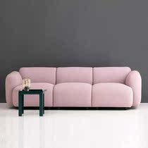 Nordic designer Fabric Sofa Villa Sample Room Multi-person Living Room Simple Combined Quality Leisure Leather Sofa