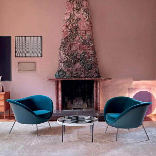 Nordic style design simple art leisure chair creative light luxury ingot chair fiberglass single sofa heart-shaped chair