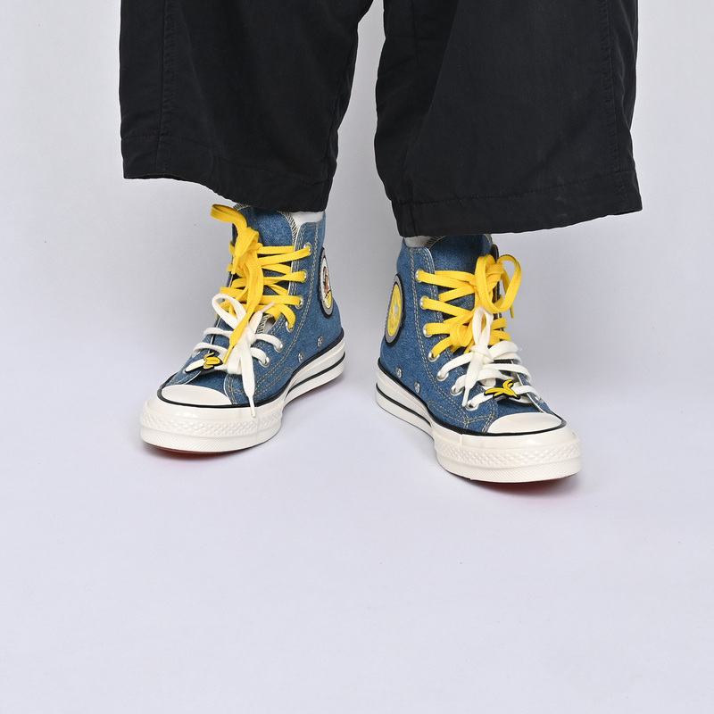 Converse New Model 70 Snl Minions Men's and Women's Casual Shoes Versatile High-Top Canvas Shoes A21402C