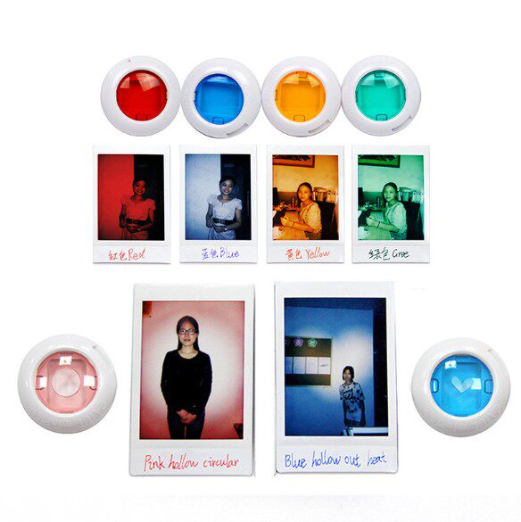 Fuji Polaroid mini7S 7C 8 9 kitty camera universal effect mirror hollow solid gradient filter