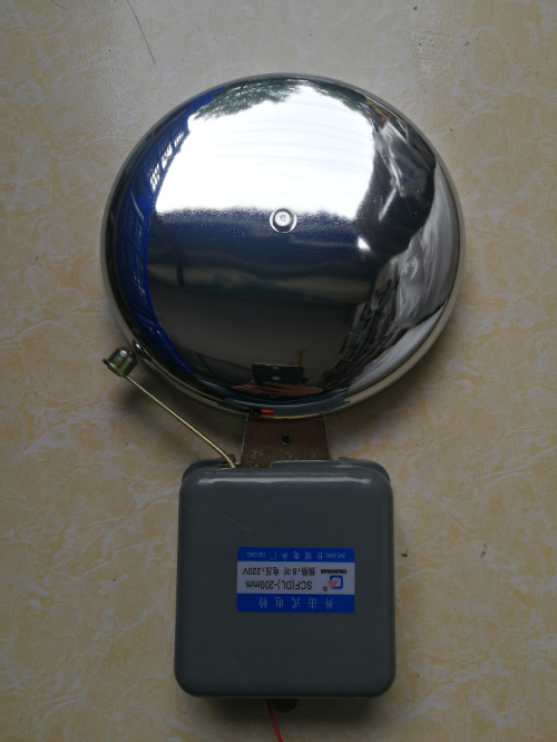 SCF-200mm 8 inch outer strike without spark Torture Baton electric bell Bell Instrumental Factory School Special Voltage 220V