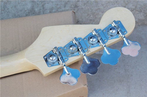Flyoung Jazz Bass Bk 4 Strough Electric Bested Bested Black Body Rose Rose Ping Pib