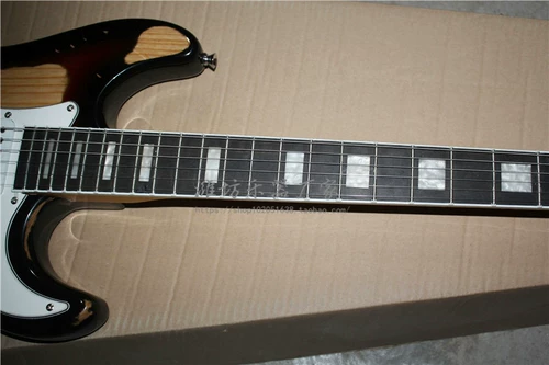 Электрогитара Flyoung STST состаренная, корпус из массива ясеня, цвет заката, накладка грифа из черного дерева с ладами