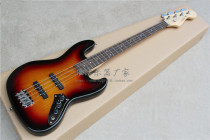 flyoung fretless 4-string electric bass ash body sunset color four-string electric bass can be customized