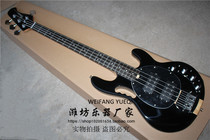 flyoung Sting Ray 4 four-string full-body electric bass black body maple neck rosewood fretboard