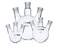 Skew Three-Mouth Flask Round Bottom Spherical Distilled Bottle High Boron Silicon Standard Mouth Glass Three-Neck Flask Reactor 25