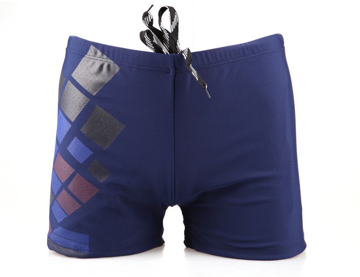 Mùa hè quần boxer mới tập thể dục Spa khô nhanh kích thước lớn nam bó sát gợi cảm áo tắm in kim cương - Nam bơi đầm quần bơi đi biển nam