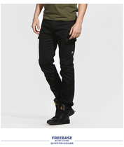 free radical 2015 new mens military style thin trousers slim low-rise pure cotton pants