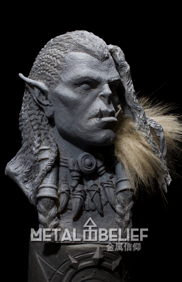 Metal Faith Warcraft World Cinematic Saar Mother Draca statue GK model white mold