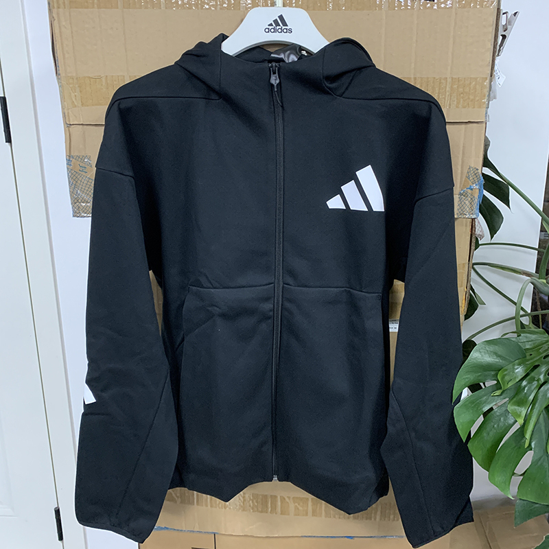 Adidas Adidas Genuine Zne Logo Sports and Leisure Hooded Long-Sleeved Jacket Jd5984 Adidas Adidas Genuine Zne Logo Sports and Leisure Hooded Long-Sleeved Jacket Jd5984