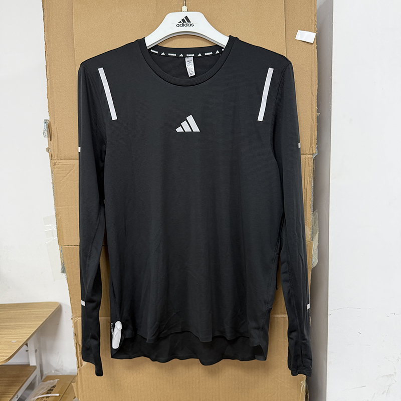 Adidas/Adidas Genuine Men's Round Neck Training Pullover Sports Long-Sleeved T-Shirt Jd7801