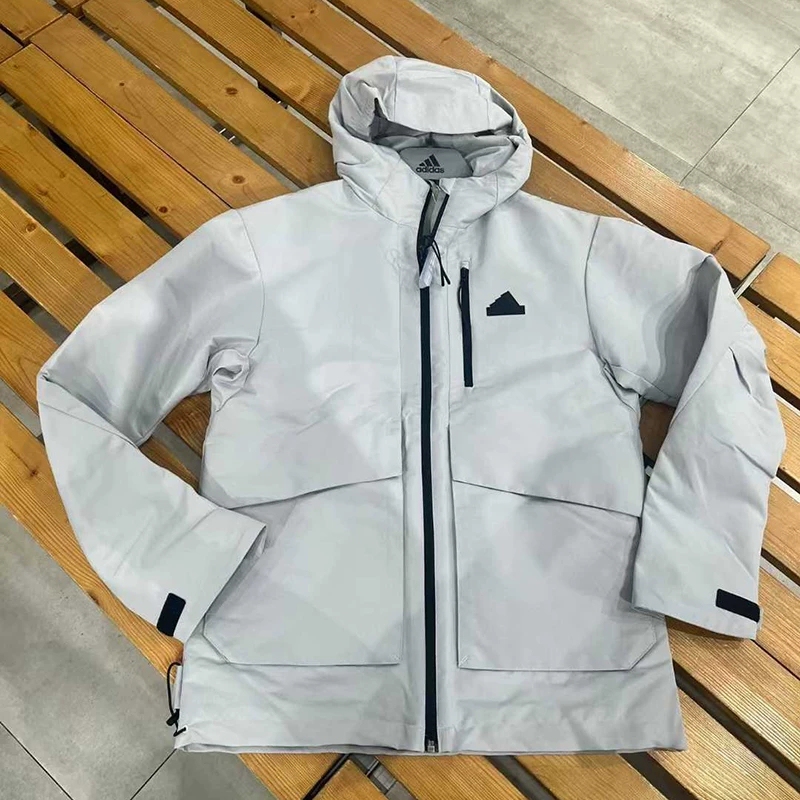Adidas/Adidas Official Authentic Men's Loose Velvet-Lined Sports Hooded Jacket It3953