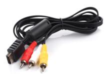 PS1 PS2 PS3 game console universal video AV cable lotus head yellow red and white three-color video cable standard definition cable