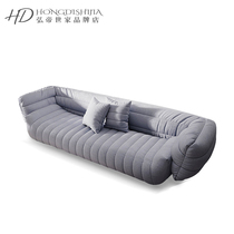 Fancy Light Lavish Minimalist Tech Cloth Sofa Famous Hotel Sofa Office Hospitality Sofa Designer New