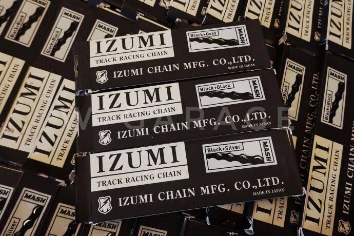 izumi mash chain field dead fly single speed live fly bicycle chain black silver gold