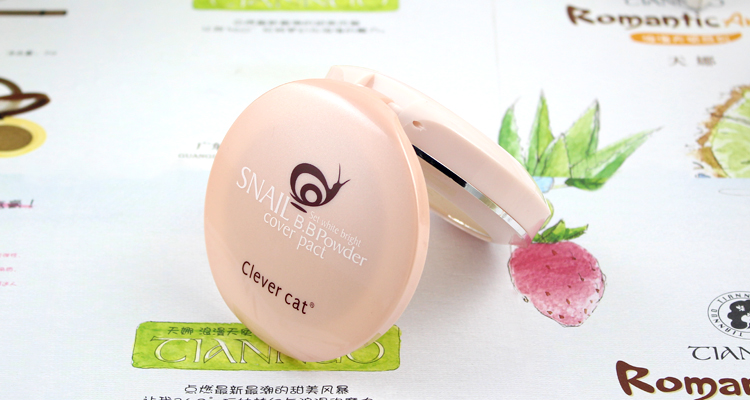 Kem dưỡng da dành cho mèo thông minh chính hãng của mèo Cat Powder Wet Wet-Use Powder Concealer cải thiện màu da phấn phủ nyx