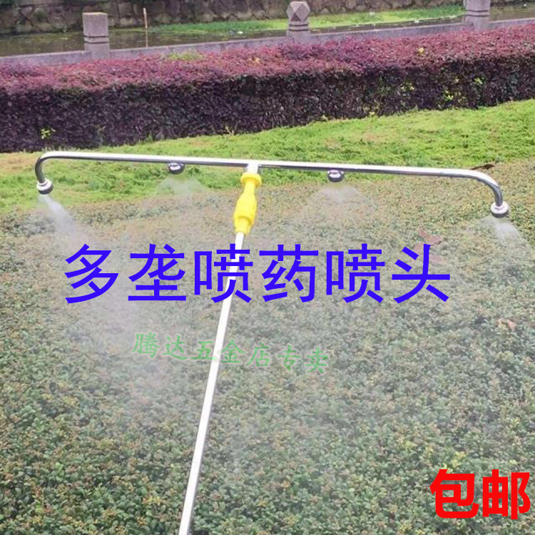 Wheat Corn Ground Stainless Steel Telescopic Spray Rod Sprinkler Electric Nebulizer Multifunction Double Longbar Multi-Nozzle Rod