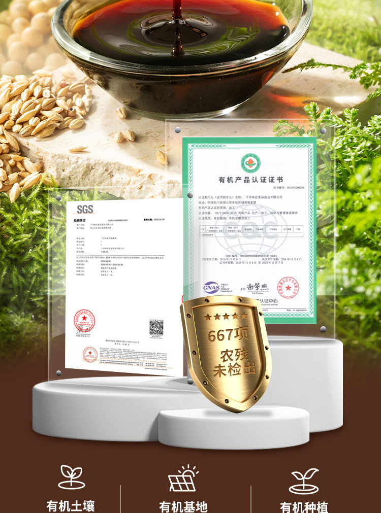 安享好物 安享A级生抽-千禾有机 特级生抽 国标 