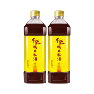 18.6元包邮  千禾 零添加 糯米料酒1L*2瓶