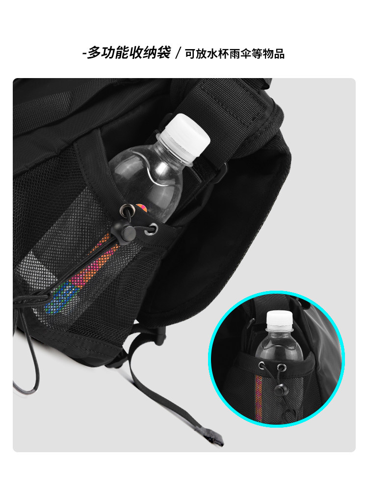 Functional Crossbody Bag for Men, Lightweight Shoulder Bag for Travel, Workwear, Sports, Cycling Backpack, Large Capacity Commuter Messenger Bag