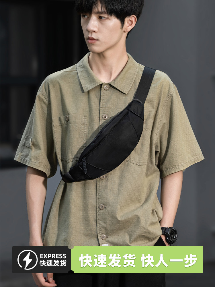 Knight Crossbody Bag Men's Small Bag Outdoor Sports Chest Bag Women's Motorcycle Riding Waist Bag Waterproof Mobile Phone Shoulder Bag