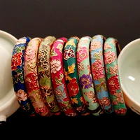 Khuyến mãi Vòng đeo tay Cloisonne Vòng tay rộng Peony Vòng tay kích thước lớn 珐 琅 Bracelet Vòng tay rắn Gửi một người bạn để gửi bạn gái vòng tay nữ