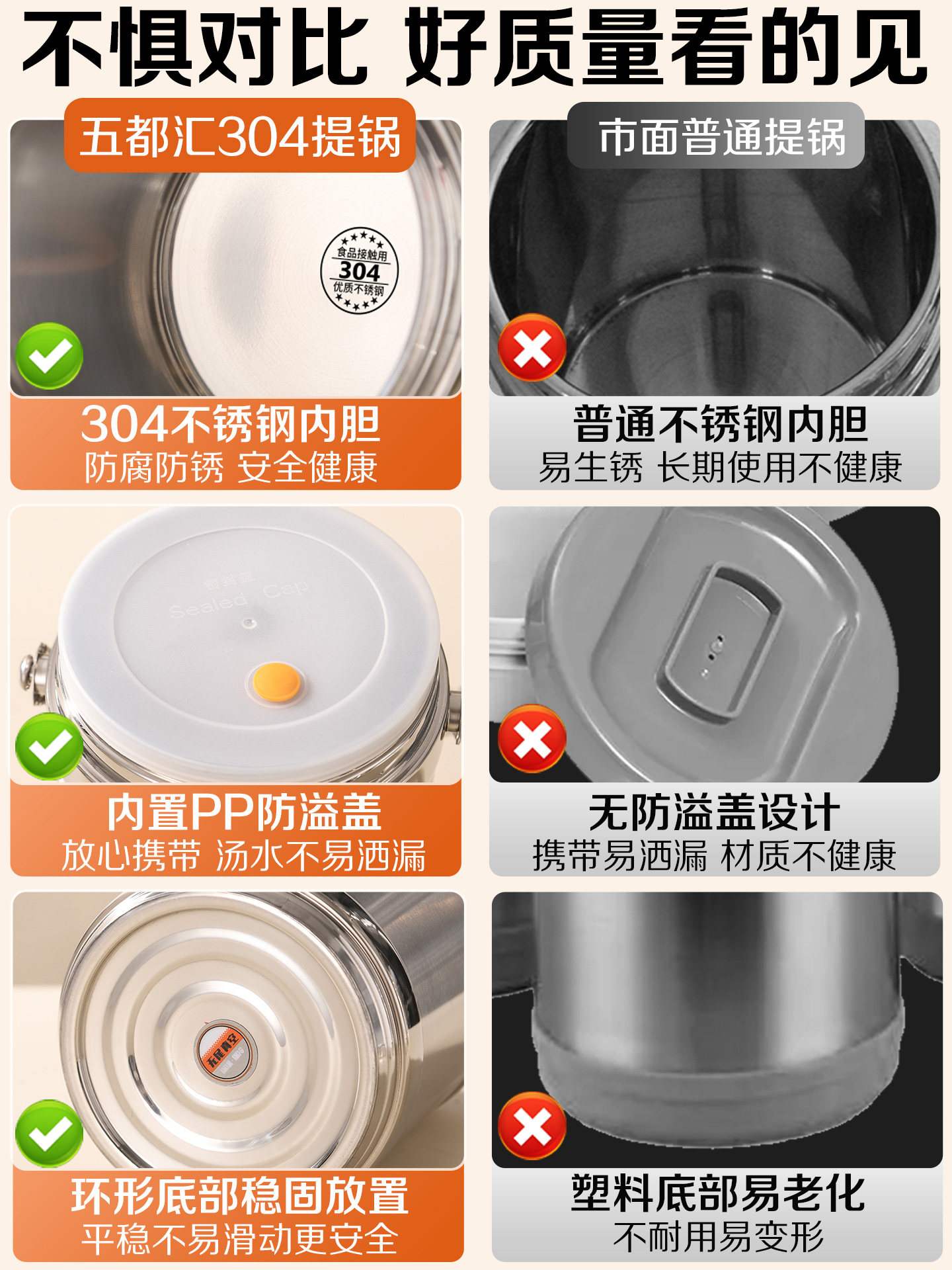 2026 New Model Stainless Steel Vacuum Insulated Lunch Box for Office Workers and Students, Portable Large-Capacity Bento Box with Lunch Container