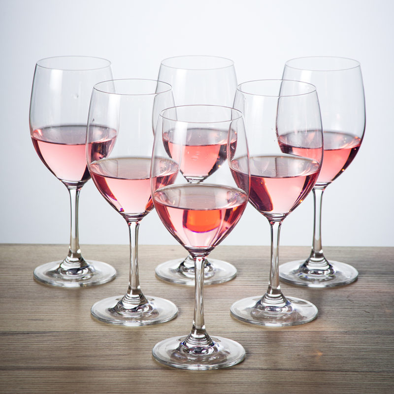 6 Pack Elegant Household Red Wine Glass French Goblet Set European Style Luxury Hotel Special Dining Room Wine Glass